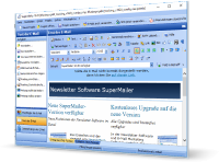 HTML Newsletter Software SuperMailer zur Erstellung von HTML-Newslettern und Serien E-Mails